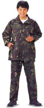 rainsuit camo exam clothes